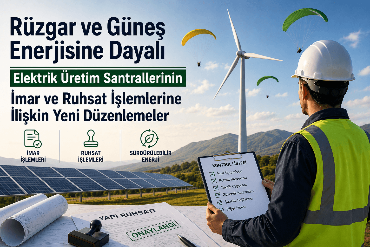 RES ve GES Tesislerinin İmar ve Ruhsat İşlemlerinde Yeni Dönem: Süreler ve Uygulama Esasları Belirlendi